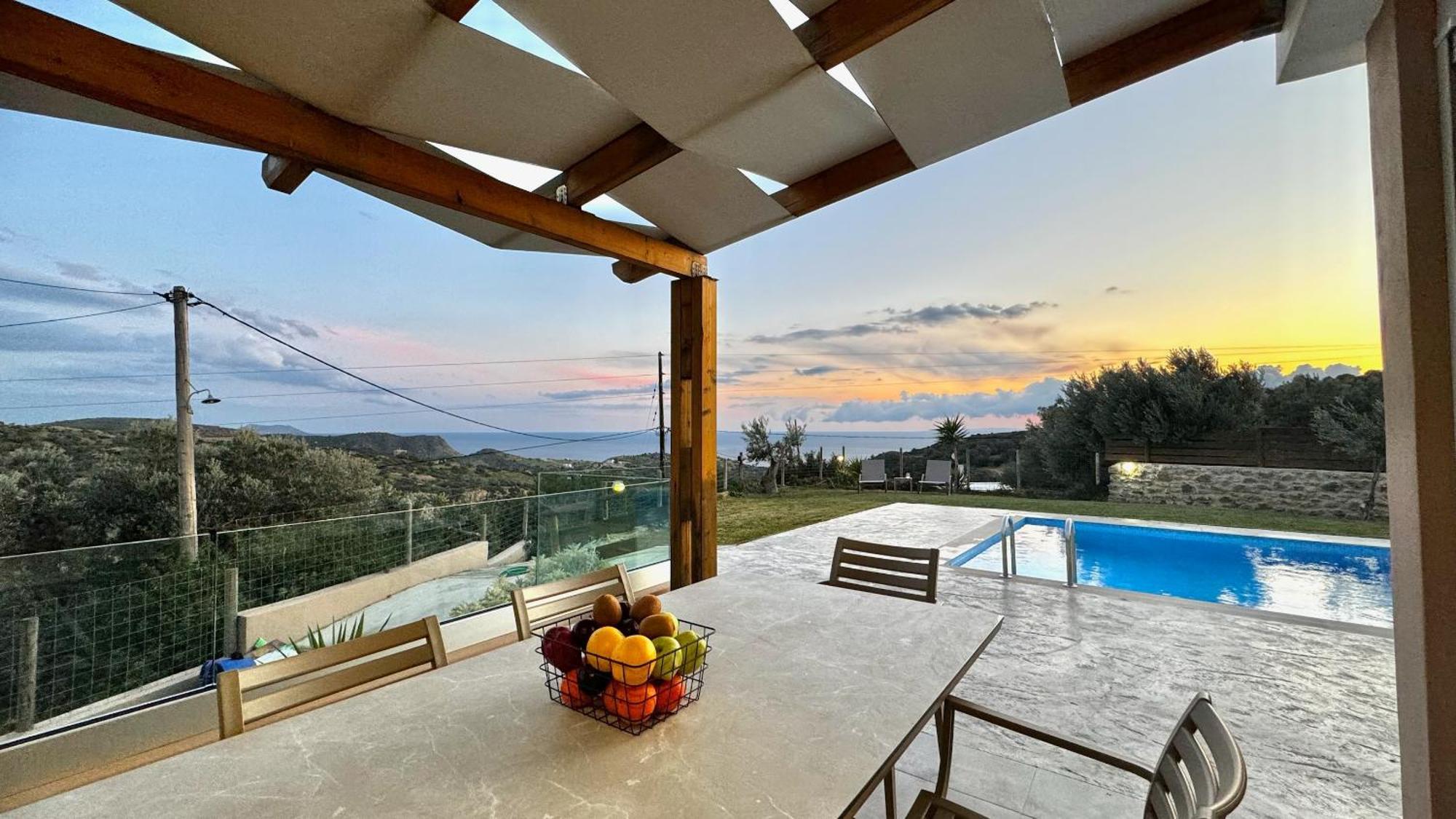 Villa Michael Triopetra Private Villa, Private Swimming Pool, Garden, Panoramic Sunset מראה חיצוני תמונה