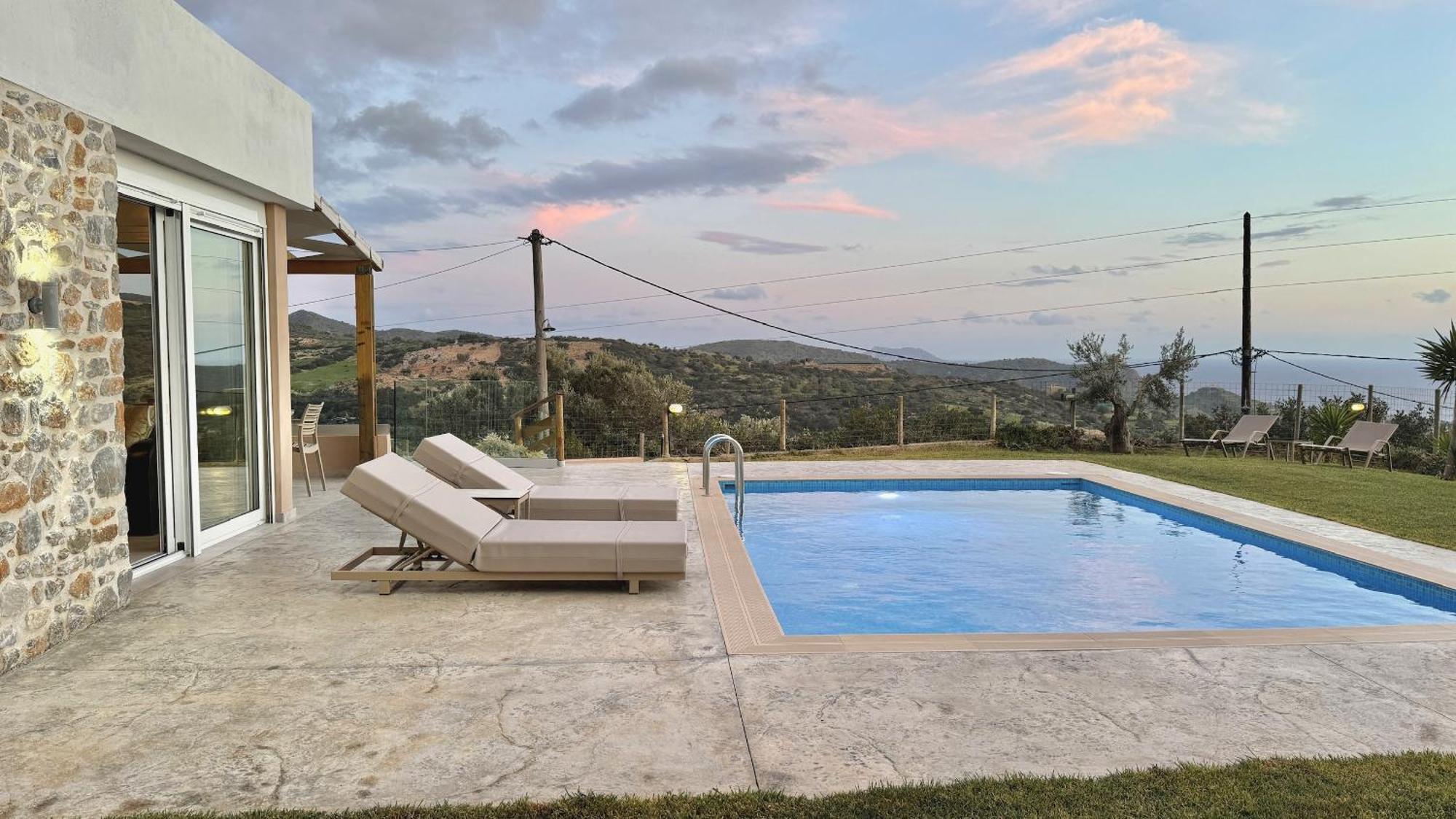 Villa Michael Triopetra Private Villa, Private Swimming Pool, Garden, Panoramic Sunset מראה חיצוני תמונה